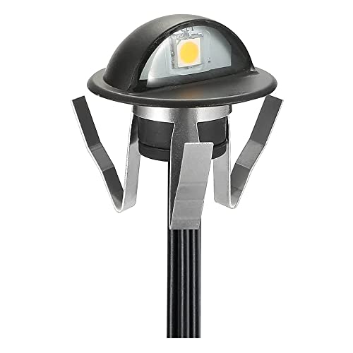 Warm White Low Voltage LED Deck Lights kit Φ1.38 Outdoor Garden Yard Decoration Lamp Recessed Landscape Pathway Step Stair Warm White LED Lighting
