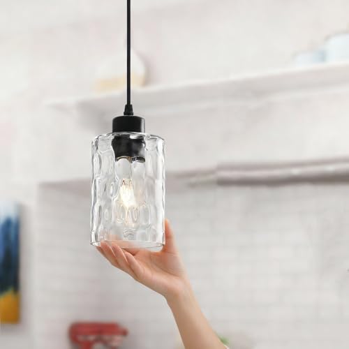 3 Pack Black Modern Pendant Light Fixtures (3 Count)