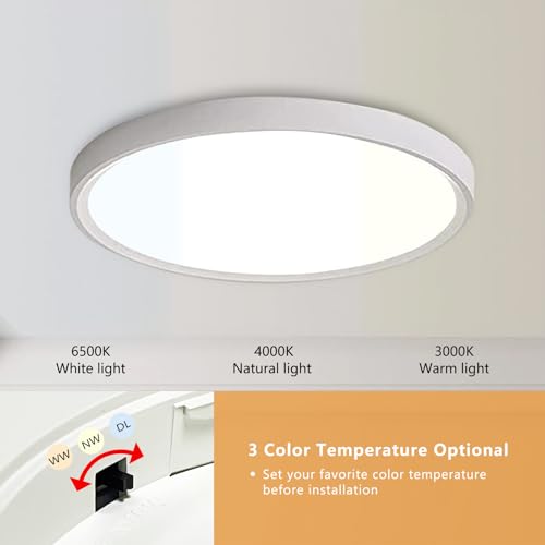 6PK 15.8 Inch Led Ceiling Light Flush Mount (6 Count)
