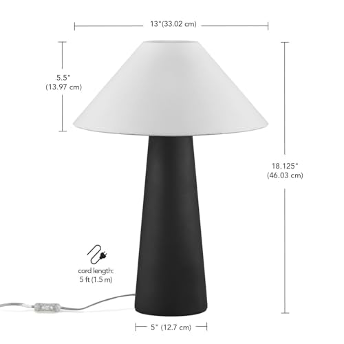 Novogratz x 18" Ceramic Table Lamp