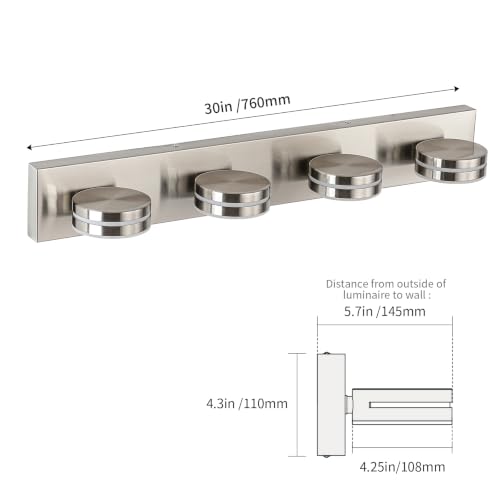 Brushed Nickel Vanity Lights for Bathroom 4