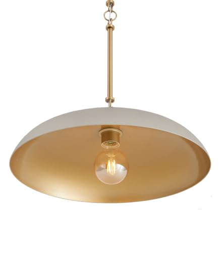 18'' Pendant Light Taupe Gold Dome E26 Dining Bedroom