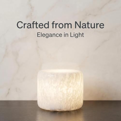 Natural Marble LED Desk Lamp Touch Control Rechargeable Dimmable