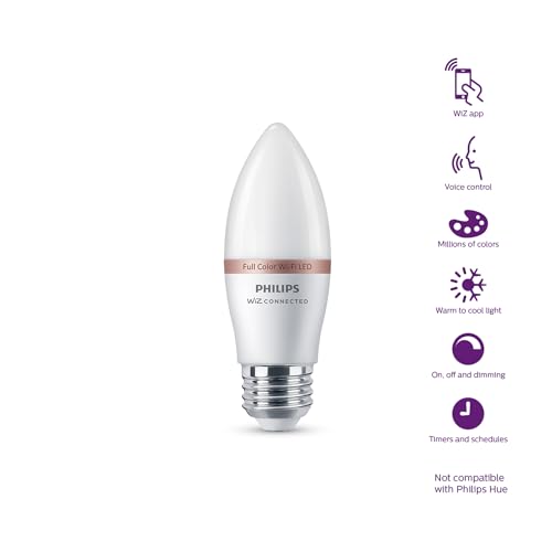 Smart 40W B12 Candle (4 Count)