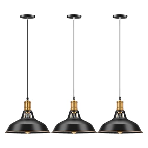 Farmhouse Style Industrial Pendant Light (3 Count)