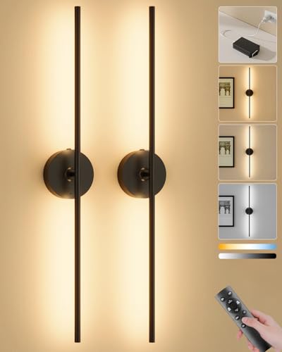 Battery Operated Wall Sconces Set of 2 (2 Count)