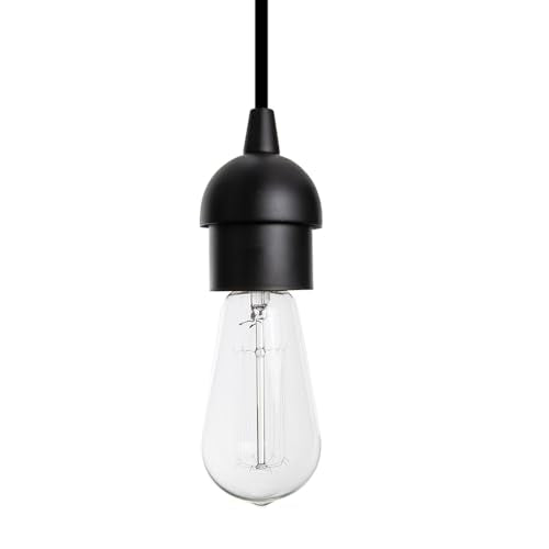 Worth Home Matte Black Pendant Recessed Can Conversion Kit Adapter Only