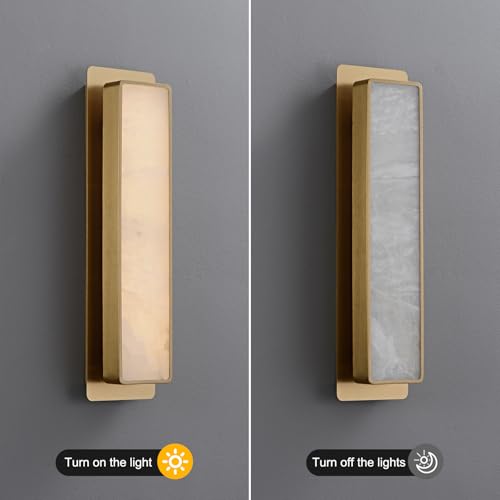 19.7" Alabaster Wall Sconce