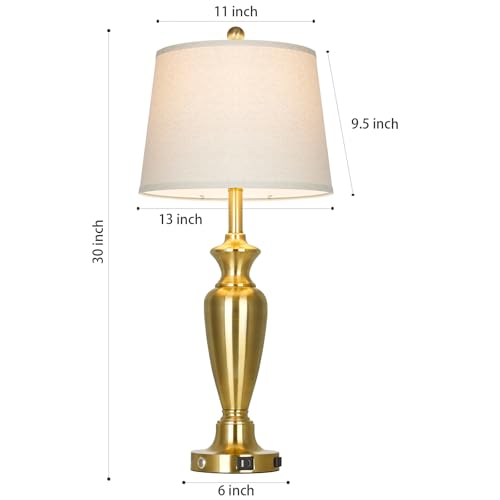 Gold Table Lamp for Living Room Single