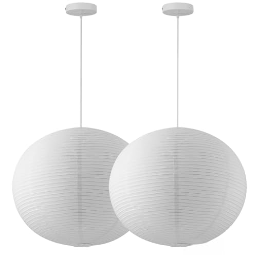 Large Paper Lamp Pendant Light Kit (2 Count)