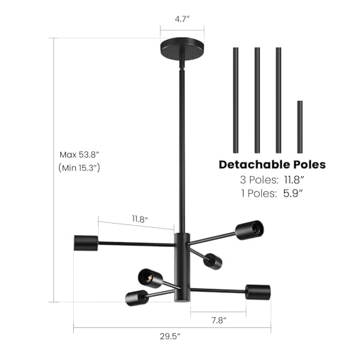 Modern Sputnik Chandeliers Light