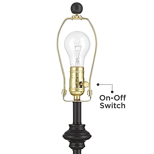 Lynn 26" Tall Buffet Table Lamps Set of 2 Bronze Brown Modern Dark cor