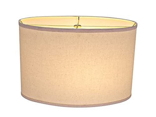 37041A Transitional Oval Hardback Shaped Spider Construction Lamp Shade in Off
