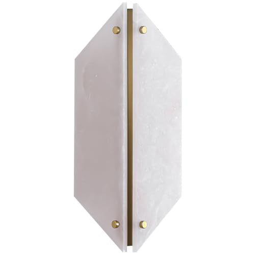 Alabaster Wall Sconces Bathroom Vanity Light Gold 13.8" 1 Pack