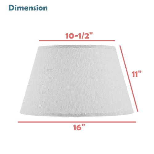 33201 Box Pleated Large Empire Spider Construction Lamp Shade