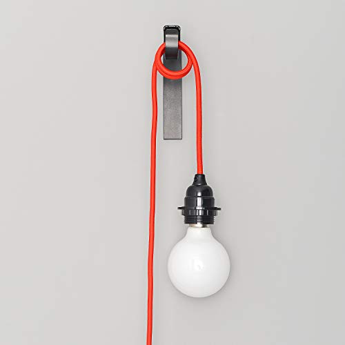 Red Plug in Swag Pendant Light Fixture