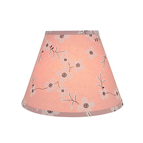 32633A Transitional Empire Shape Spider Construction Lamp Shade in Pink