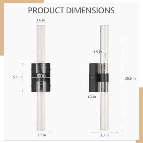 Battery Operated Wall Sconces Set of 2 (2 Count)