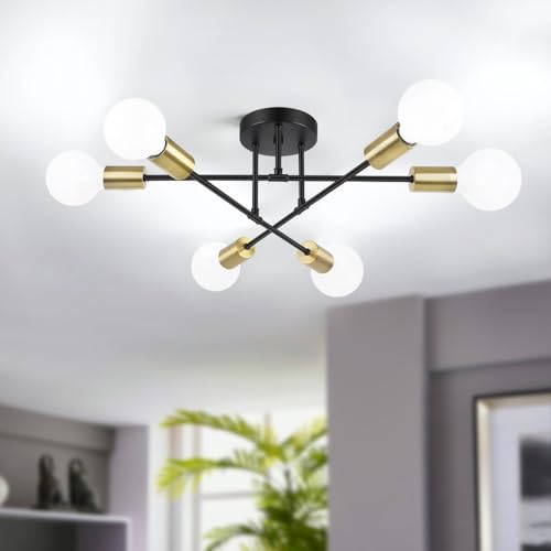 6 Light Modern Sputnik Chandelier