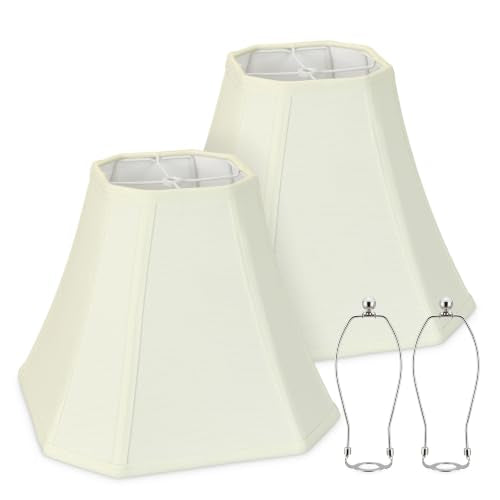 2 Pack Cream Fabric Lamp Shades (2 Count)