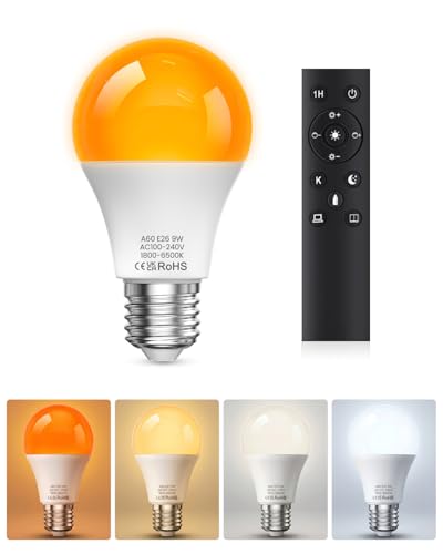 E26 LED Light Bulbs with Remote Control