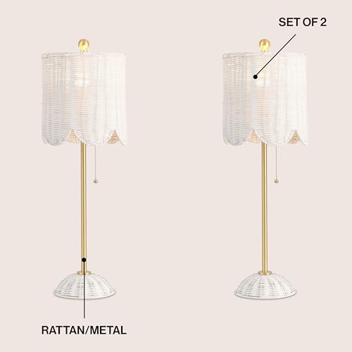 Celerie 27.5" Rattan Buffet Lamp (2 Count)