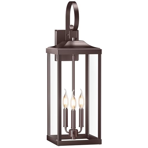 24" Extra Large Oil Rubbed Bronze Outdoor Wall Lights