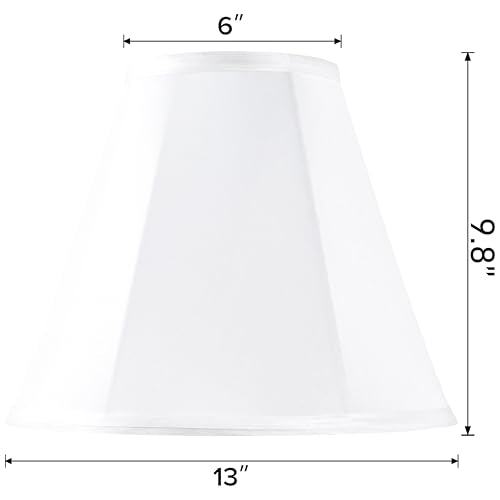 White Bell Lamp Shades (2 Count)