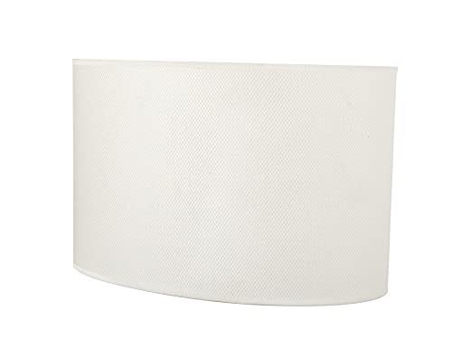 37021A Transitional Oval Hardback Shaped Spider Construction Lamp Shade in Off