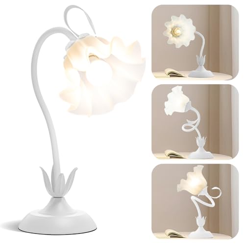 Flower Table Lamp Cute Desk Lamp for Bedroom Home Decor