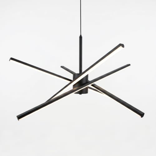 Black 27 inches Modern Sputnik Chandelier 50W LED Chandeliers