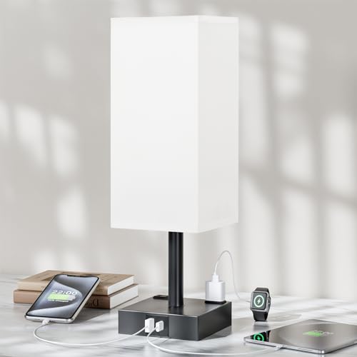 White Touch Table Lamp for Bedroom