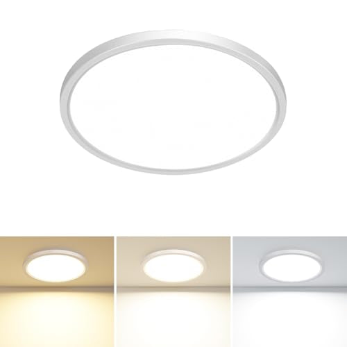 1PACK LED Flush Mount Ceiling Light Fixture White