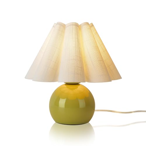 Green Small Bedside Mini Table Lamp for Bedroom