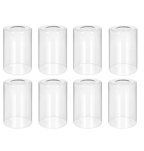 8 Pack Clear Glass Light Shade (8 Count)