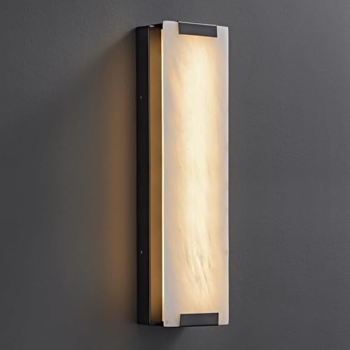 19.6" Alabaster Wall Sconce
