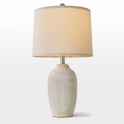 24 inch Vintage Ceramic Table Lamp with 5FT Cord