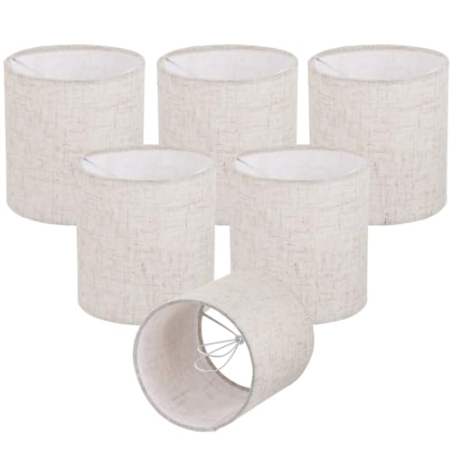 6PCS Chandelier Lamp Shades (6 Count)