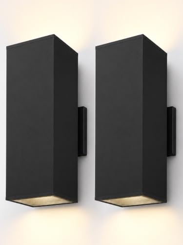 2 Pack 22" Outdoor Rectangular Wall Light (2 Count)