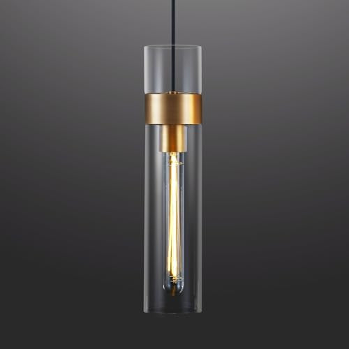 Modern Glass Brass Pendant Lights Kitchen Island