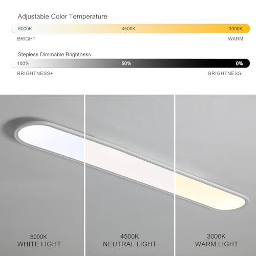 4FT LED Flush Mount Ceiling Light
