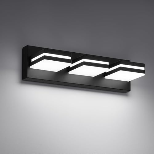 Modern LED Small Black Acrylic Bathroom Lights Fixtures 3