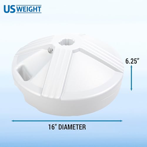 Durable Fillable Umbrella Base Designed to be Used with a Patio Table
