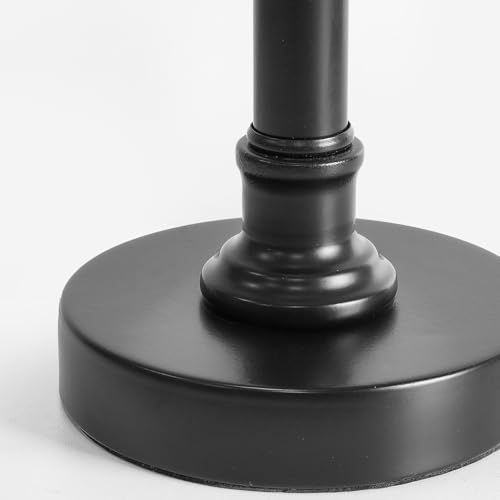 19.5" Black Rustic Table Lamps Set of 2 for Living Room Bedroom