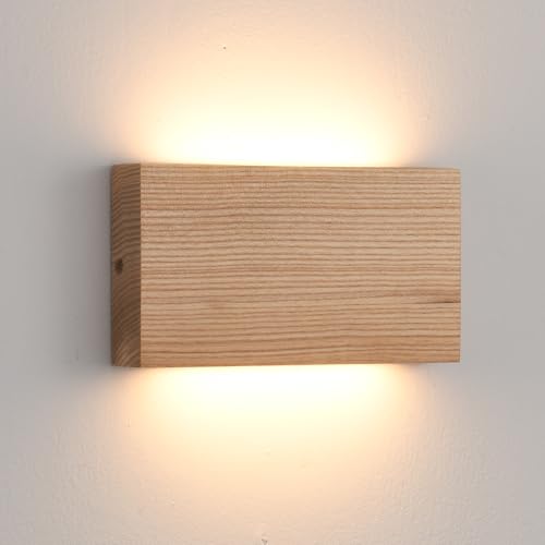 Natural Wood LED Wall Sconce