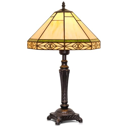 Table Lamp with Stained Glass Shade