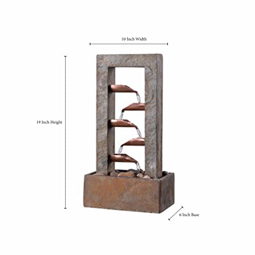 Spillway Rustic Indoor Table Fountain