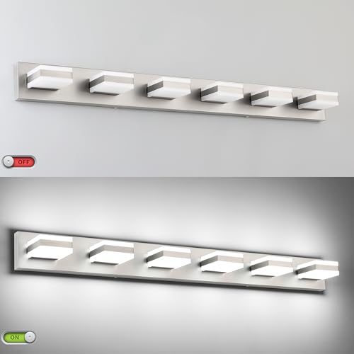 LED Modern Bathroom Vanity Lights Over Mirror (6 Count)