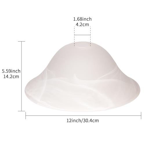 Glass Lamp Shade Replacement for Torchiere Floor Lamps