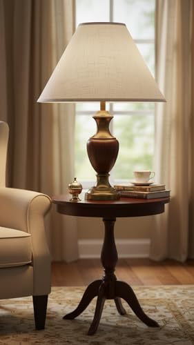 32208A Hardback Empire Spider Lamp Shade in Pearl White
